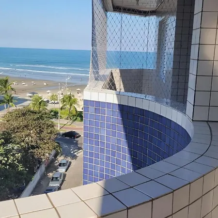 Apartamento Praia Grande 30 Metros Da Praia Estacionamento Gratuito E Wi-Fi Exterior photo