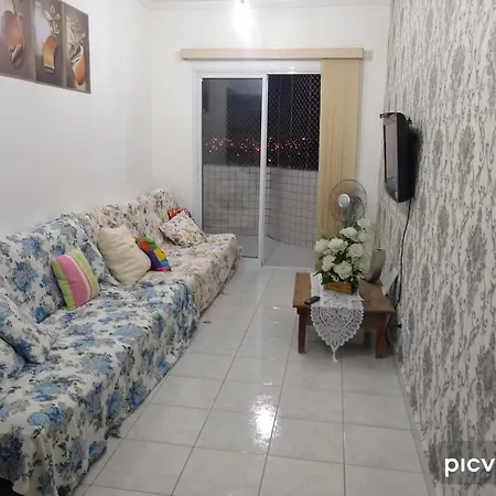 Apartamento Praia Grande 30 Metros Da Praia Estacionamento Gratuito E Wi-Fi Exterior photo